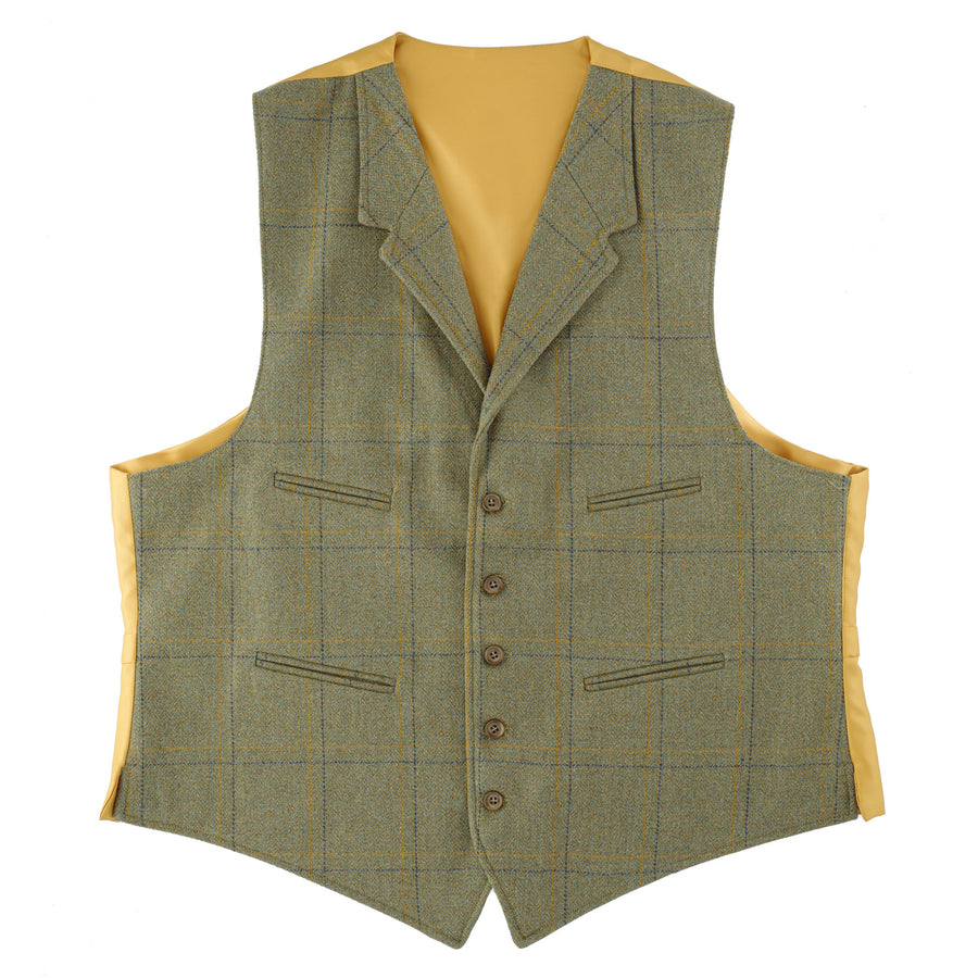 Yorkshire Tweed Waistcoat With Lapels